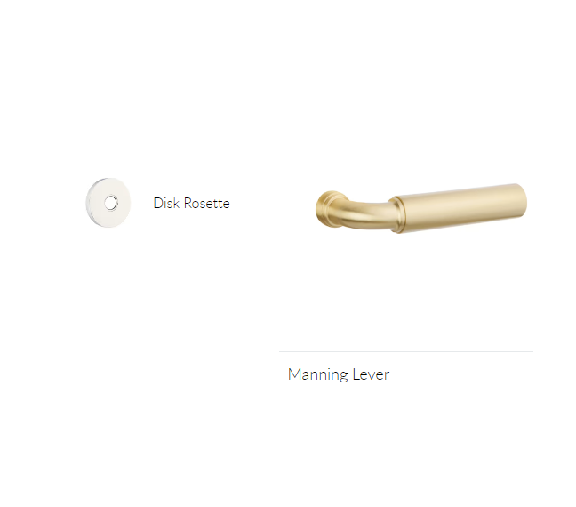 Emtek 5059MNG Dummy , Disk Rosette , Manning Lever - Parent