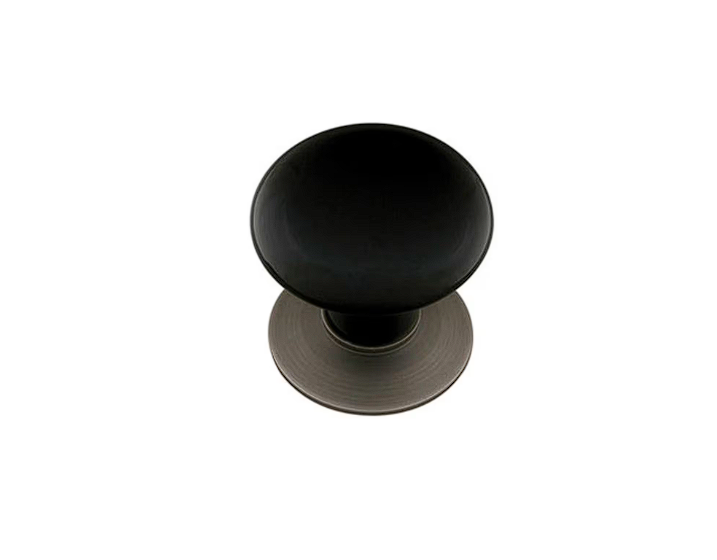 Emtek 5110EB Passage , Square Rosette , Ebony Porcelain Knob - Parent