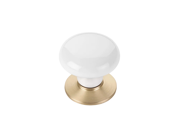Emtek 5111IW Passage , Neos Rosette , Ice White Porcelain Knob - Parent
