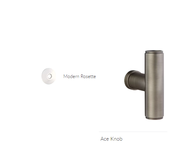 Emtek 5207ACE Privacy , Modern Rosette , The Ace Knob - Parent