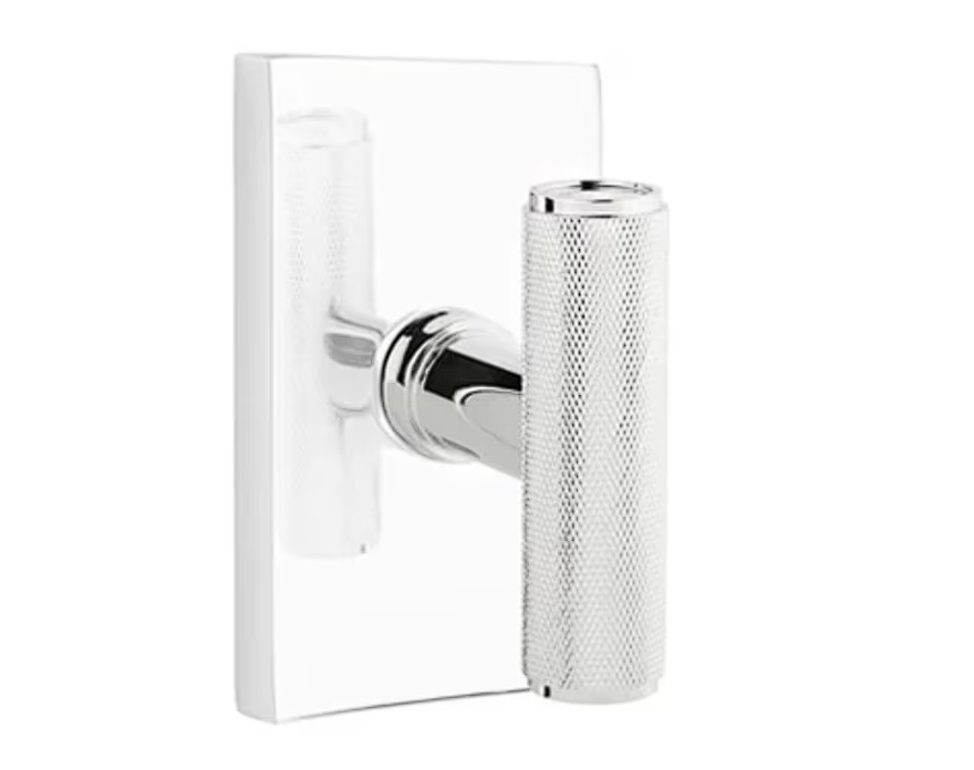 Emtek 5212ACEKN Privacy , Modern Rectangular Rosette , The Ace Knurled Knob - Parent