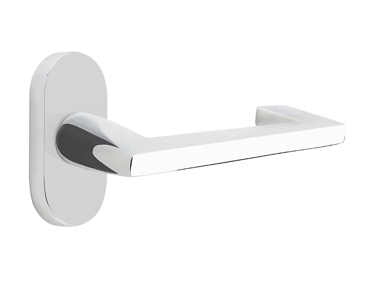 Emtek 5801AGRH Passage , Oval Stretto 1.5" x 3" , Argos Lever , RH - Parent