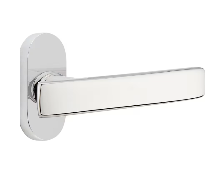Emtek 5801GVLH Passage , Oval Stretto 1.5" x 3" , Geneva Lever , LH - Parent