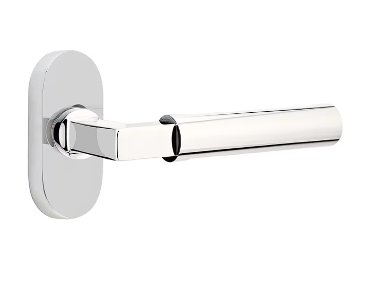 Emtek 5802HECLH Thumbturn Privacy , Oval Stretto 1.5" x 3" , Hercules Lever , LH - Parent