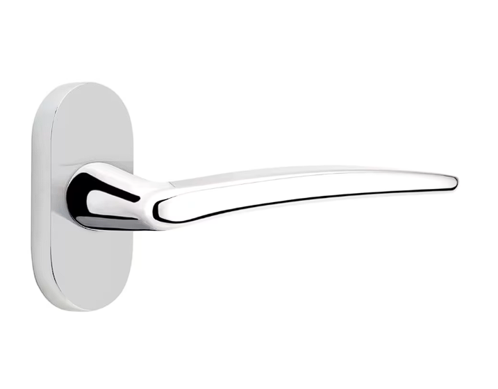 Emtek 5802POSLH Thumbturn Privacy , Oval Stretto 1.5" x 3" , Poseidon Lever , LH - Parent