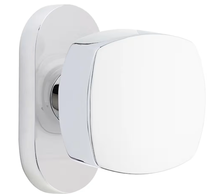 Emtek 5803FRK Dummy , Pair , Oval Stretto 1.5" x 3" , Freestone Knob - Parent