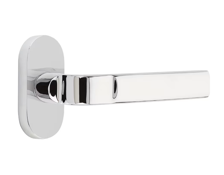 Emtek 5804ASTRH Dummy , Single Sided , Oval Stretto 1.5" x 3" , Aston Lever , RH - Parent