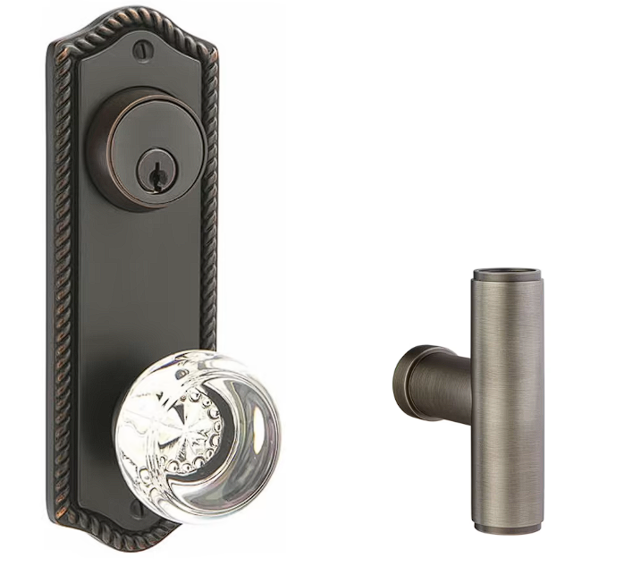 Emtek 7091ACE Passage Double Keyed , Sideplate Locksets Rope 3-5/8 , The Ace Knob - Parent