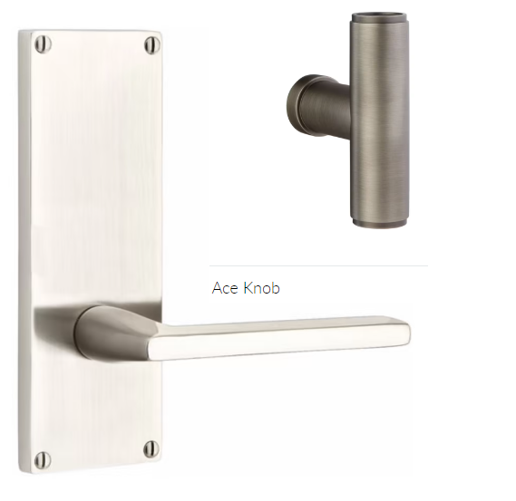 Emtek 8011ACE Dummy Pair , Sideplate Locksets Modern Non-Keyed 7 , The Ace Knob - Parent