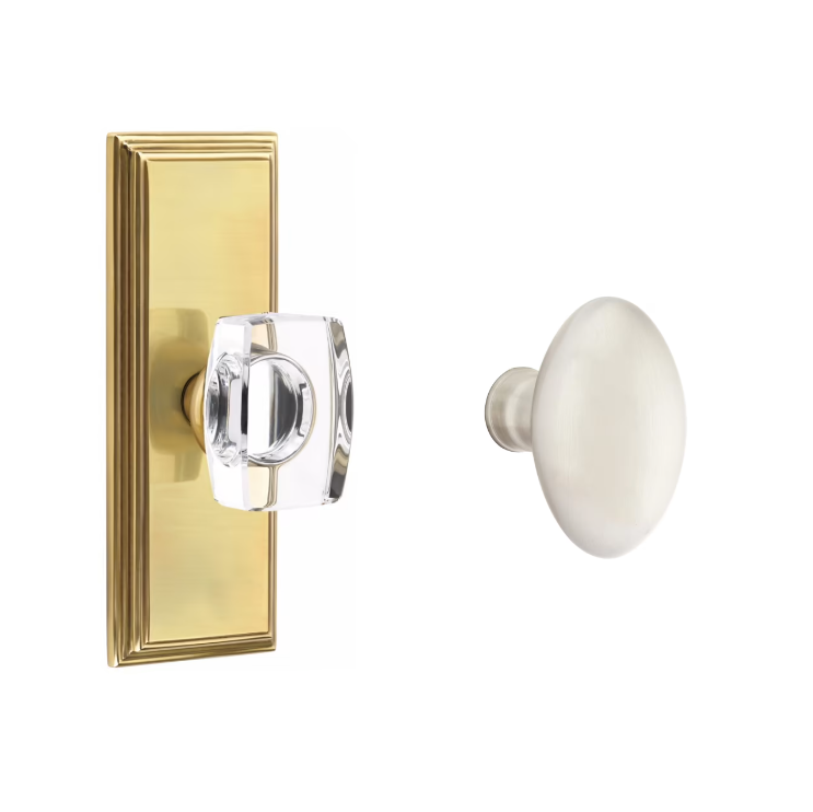 Emtek 8035E Dummy , Wilshire Non-Keyed 7" , Egg Knob - Parent