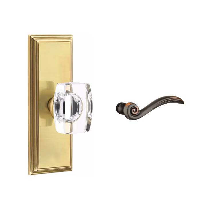 Emtek 8035EN Dummy , Wilshire Non-Keyed 7" , Elan Lever - Parent