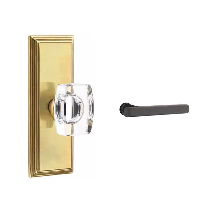 Emtek 8035FRL Dummy , Wilshire Non-Keyed 7" , Freestone Lever - Parent