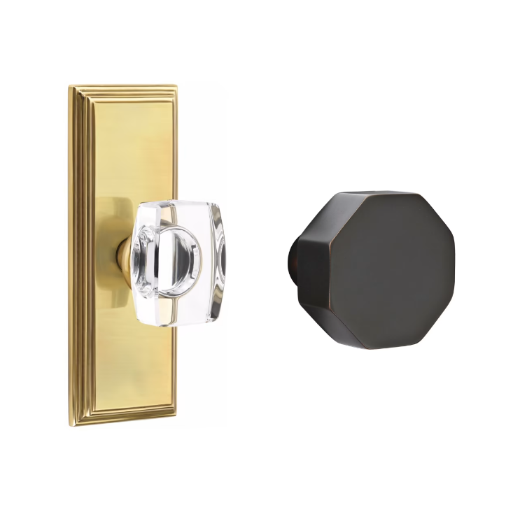 Emtek 8035OCT Dummy , Wilshire Non-Keyed 7" , Octagon Knob - Parent