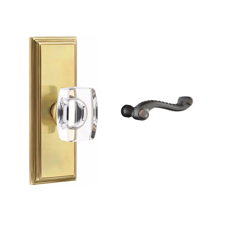 Emtek 8035RL Dummy , Wilshire Non-Keyed 7" , Rope Lever - Parent