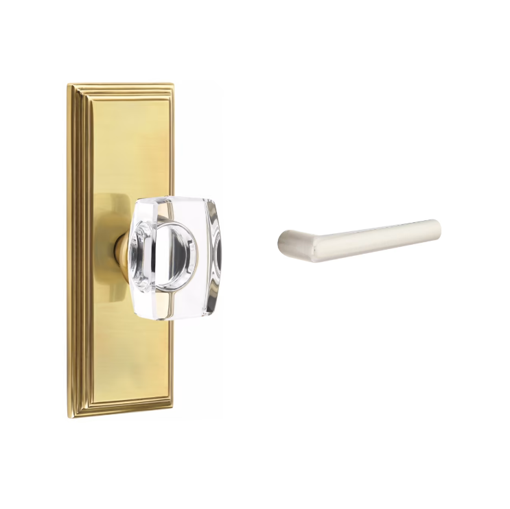 Emtek 8035STU Dummy , Wilshire Non-Keyed 7" , Stuttgart Lever - Parent