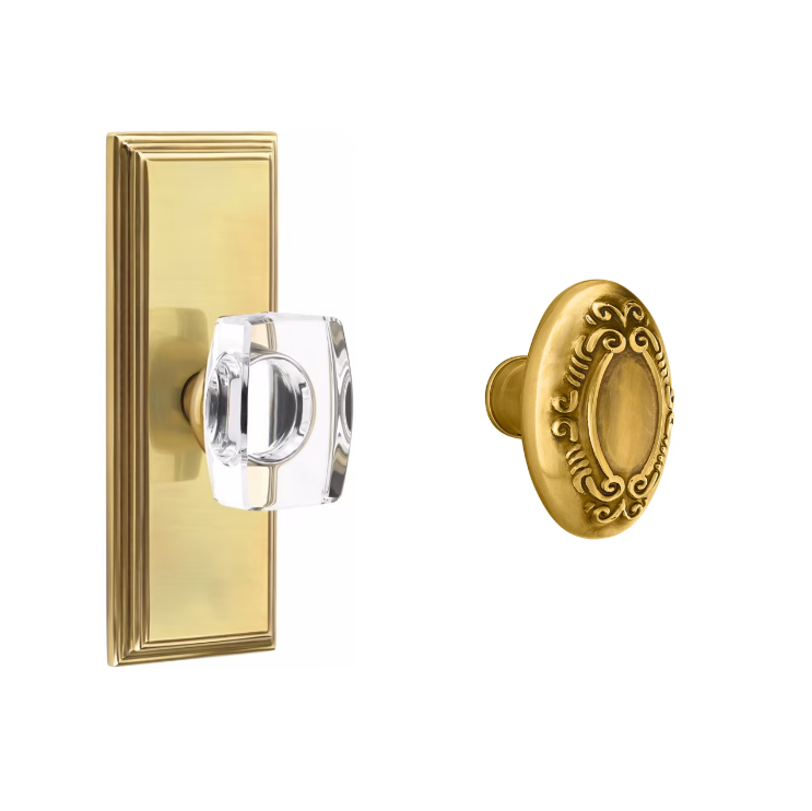 Emtek 8035V Dummy , Wilshire Non-Keyed 7" , Victoria Knob - Parent