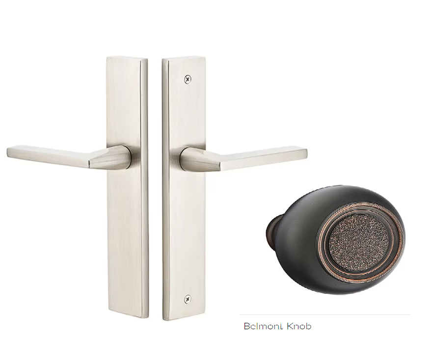 Emtek 8141BT Passage , Stretto , 10" Plate , Belmont Knob - Parent