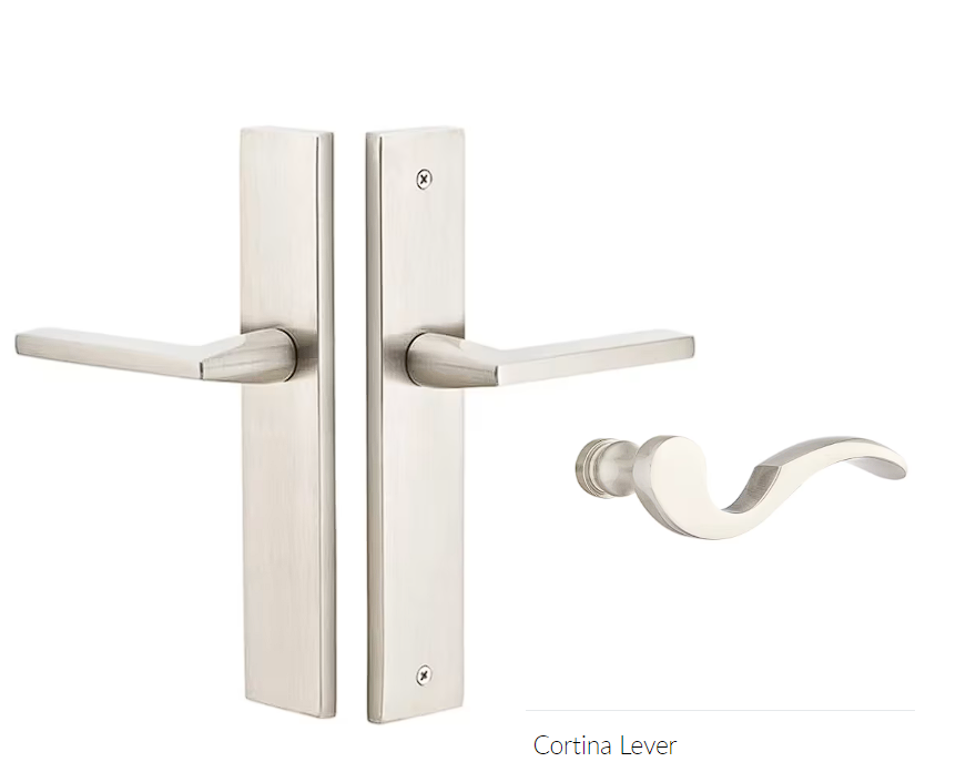 Emtek 8141CRH Passage , Stretto , 10" Plate , Cortina Lever , RH - Parent