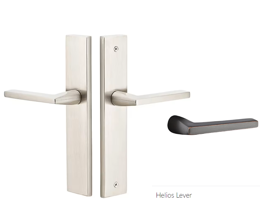 Emtek 8141HLOLH Passage , Stretto , 10" Plate , Helios Lever , LH - Parent