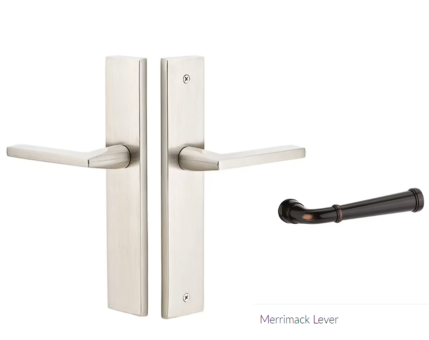 Emtek 8141MERH Passage , Stretto , 10" Plate , Merrimack Lever , RH - Parent