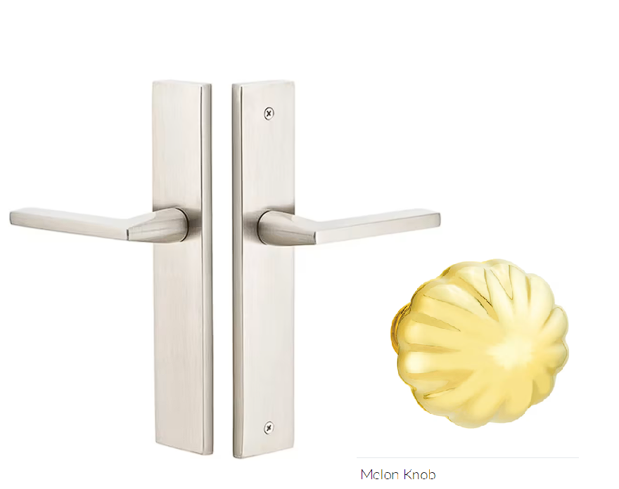 Emtek 8141MN Passage , Stretto , 10" Plate , Melon Knob - Parent