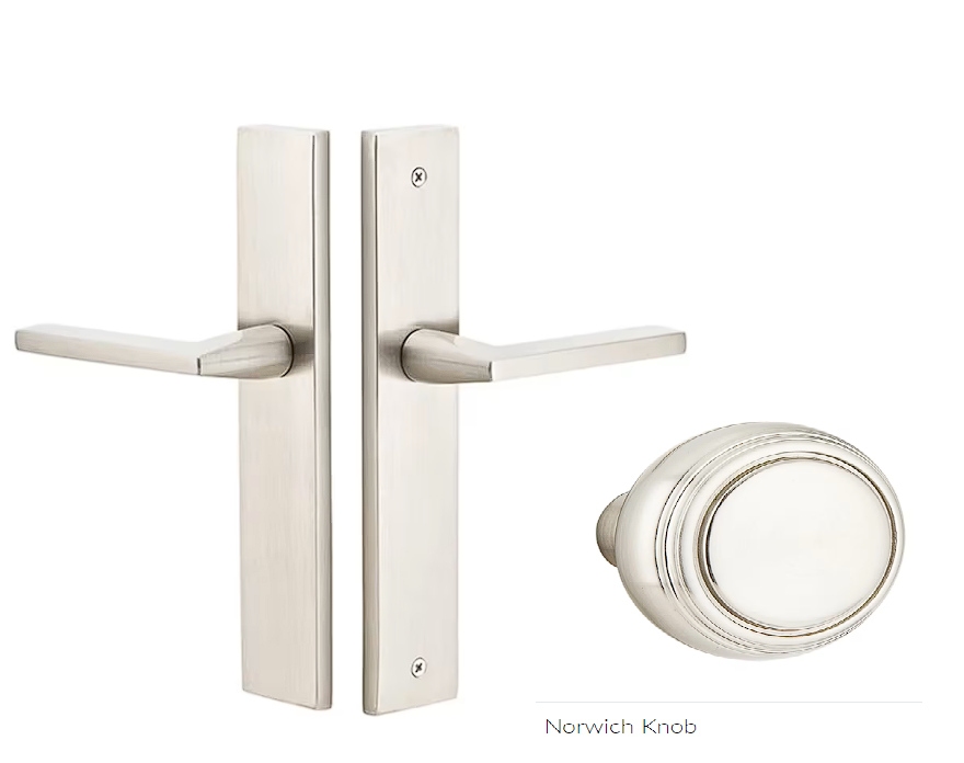 Emtek 8141NW Passage , Stretto , 10" Plate , Norwich Knob - Parent