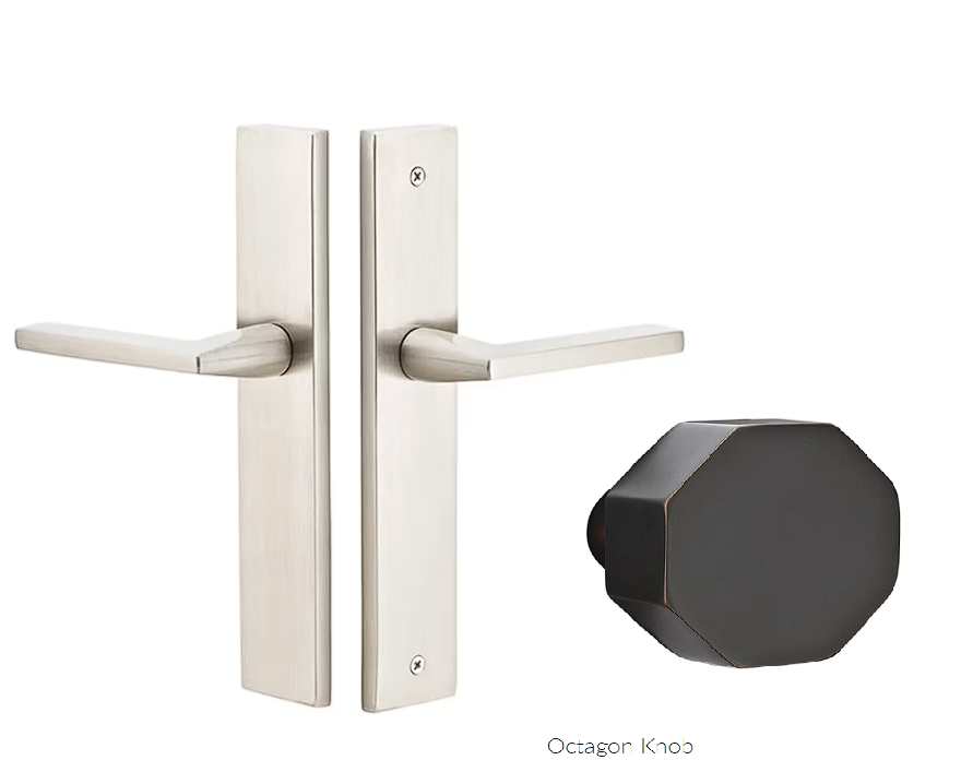 Emtek 8141OCT Passage , Stretto , 10" Plate , Octagon Knob - Parent