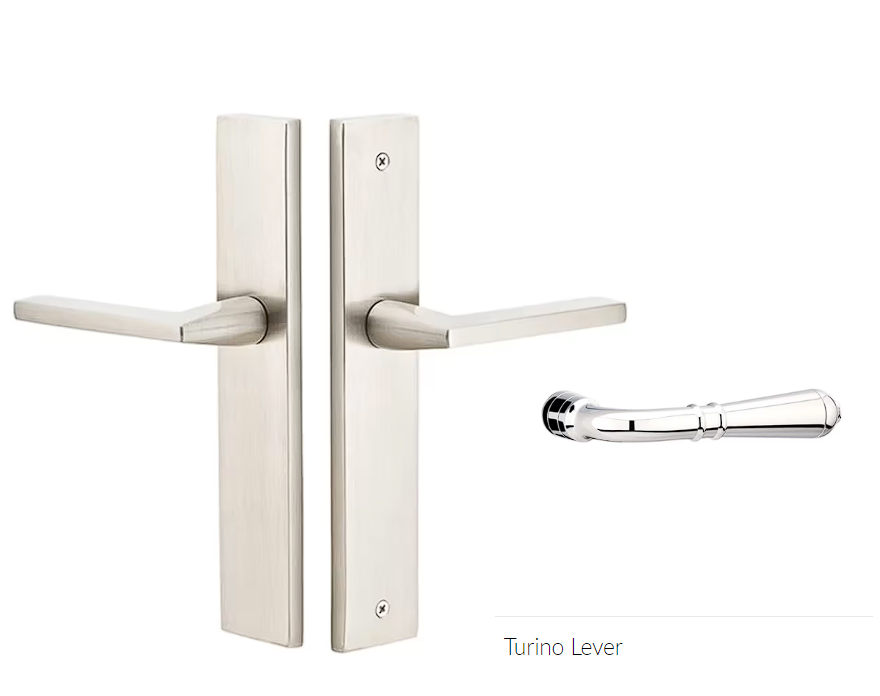 Emtek 8141TLH Passage , Stretto , 10" Plate , Turino Lever , LH - Parent