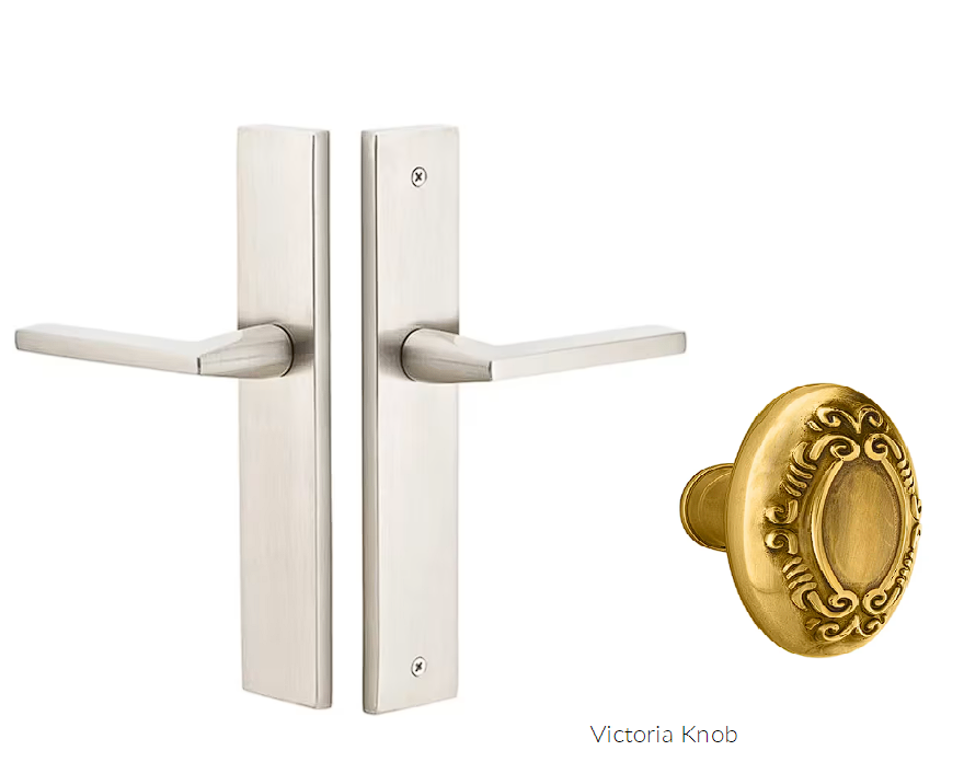 Emtek 8141V Passage , Stretto , 10" Plate , Victoria Knob - Parent
