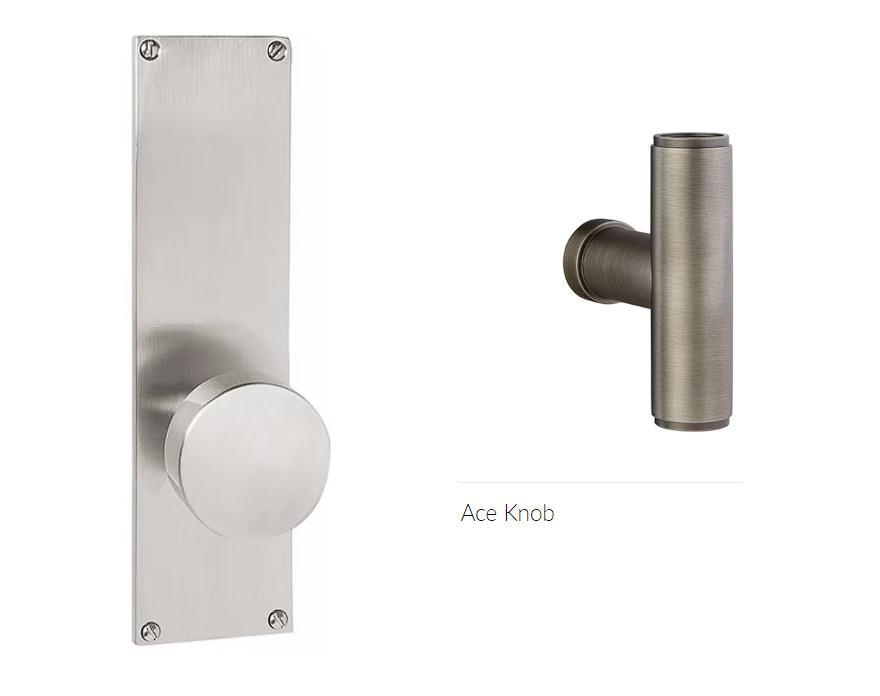 Emtek 8213ACE Privacy , Sideplate Locksets Modern Non-Keyed 9 , The Ace Knob - Parent
