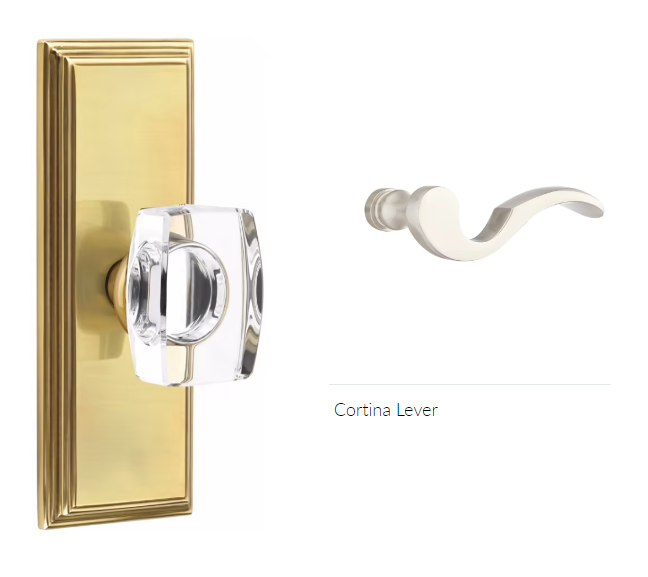 Emtek 8235CLH Privacy , Wilshire Non-Keyed 7" , Cortina Lever , LH - Parent