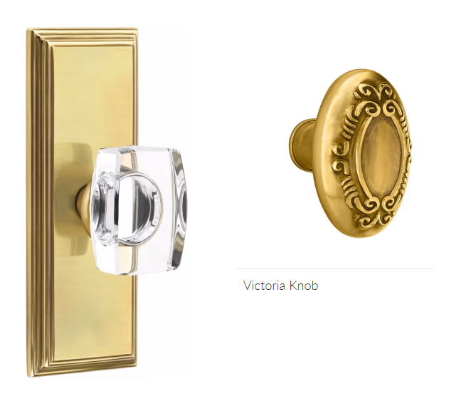 Emtek 8235V Privacy , Wilshire Non-Keyed 7" , Victoria Knob - Parent
