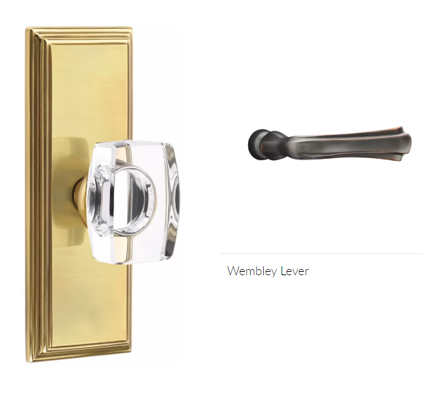 Emtek 8235WMRH Privacy , Wilshire Non-Keyed 7" , Wembley Lever , RH - Parent