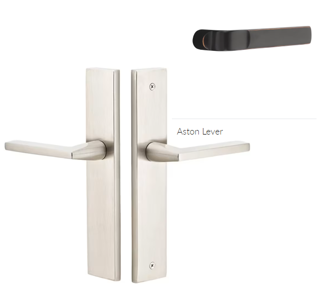 Emtek 8241ASTLH Thumbturn Privacy , Stretto , 10" Plate , Aston Lever , LH - Parent