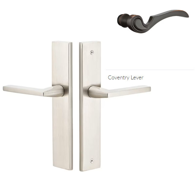 Emtek 8241CVRH Thumbturn Privacy , Stretto , 10" Plate , Coventry Lever , RH - Parent