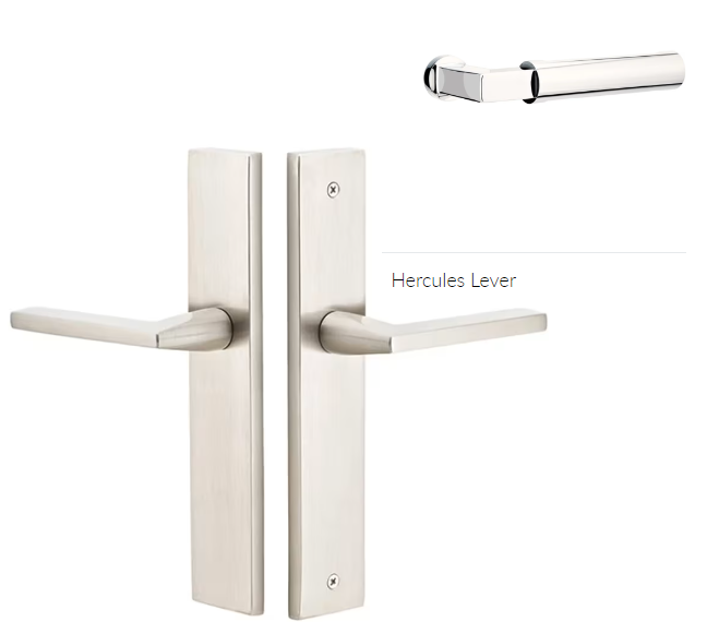 Emtek 8241HECLH Thumbturn Privacy , Stretto , 10" Plate , Hercules Lever , LH - Parent