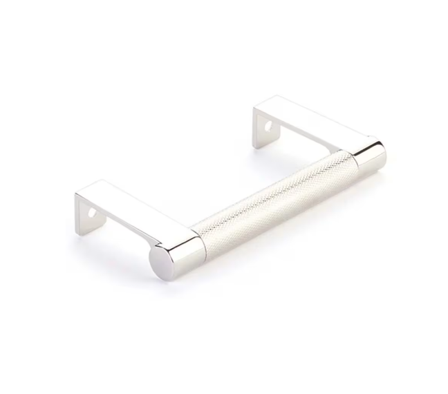 Emtek SELECT Cabinet Edge Pull c-to-c , Round Edge Stem , Knurled Bar - Parent