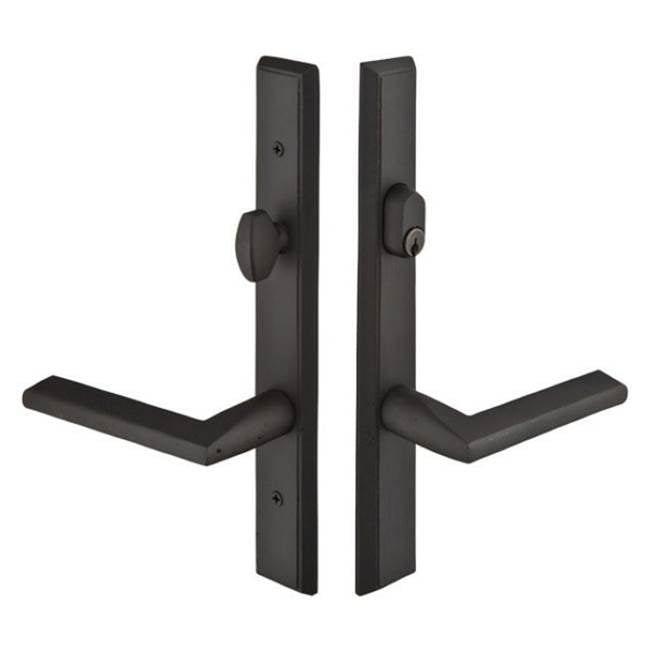Emtek 1151TTRH Multi Point C1 , Keyed with American Cyl , Rectangular Style , 1-1/2" x 11" , Teton Lever , RH - Parent