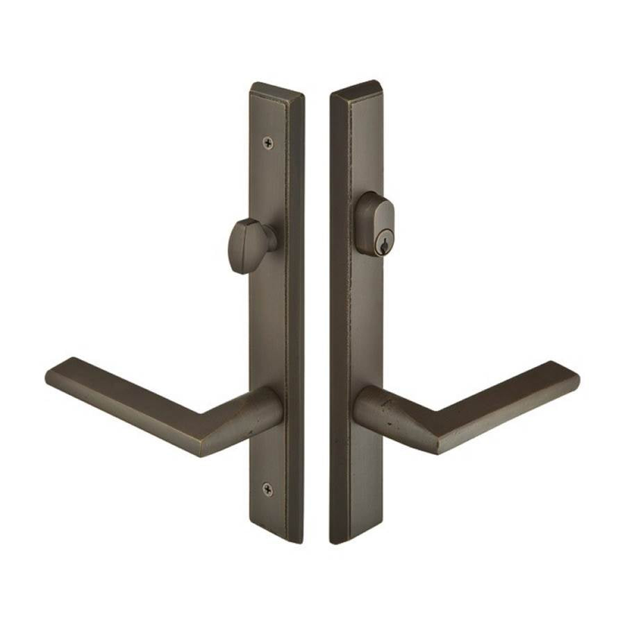 Emtek 1351TTRH Multi Point C3 , Keyed with American Cyl , Rectangular Style , 1-1/2" x 11" , Teton Lever , RH - Parent