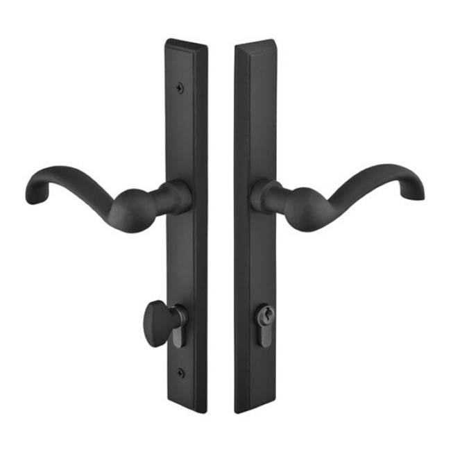 Emtek 1551MTRH Multi Point C5 , Keyed with Euro Profile Cyl , Rectangular Style , 1-1/2" x 11" , Montrose Lever , RH - Parent