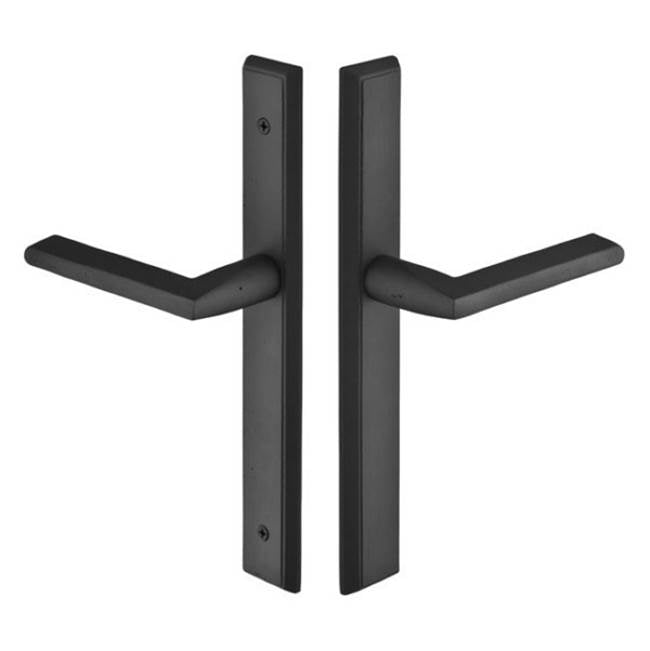 Emtek 1553TTRH Multi Point C5 , Non-Keyed Euro T-turn IS , Rectangular Style , 1-1/2" x 11" , Teton Lever , RH - Parent