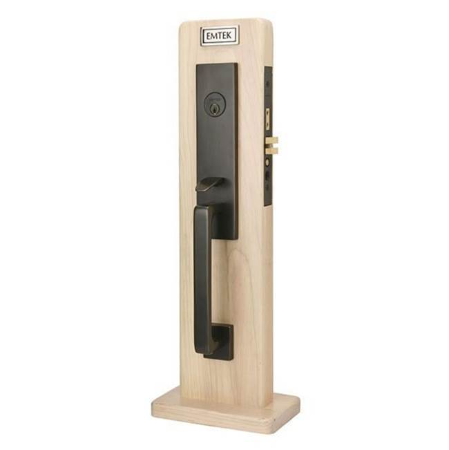 Emtek F13334775POSLH Entryset , F13 , Mormont Mortise , 2-3/4 Backset , Poseidon Lever , LH - Parent
