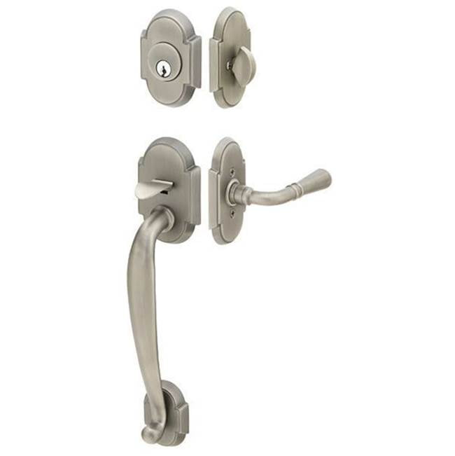 Emtek 4312ATNLH Single Cyl , Nashville Tub Entry , Athena Lever , LH