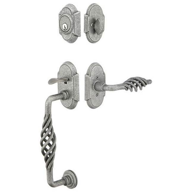 Emtek 460212NLH Dummy , Sectional with Lafayette Grip Tub Entry , Normandy Lever , LH - Parent