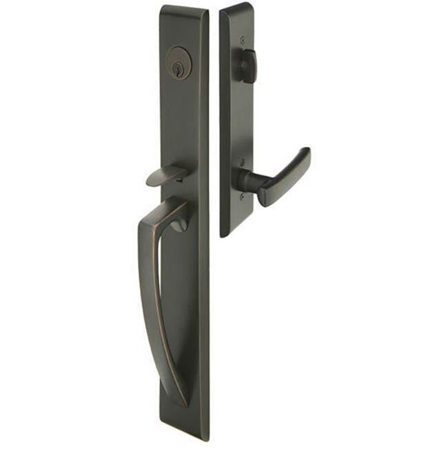 Emtek 4816W Single Cyl , Orion Tub Entry , Waverly Knob