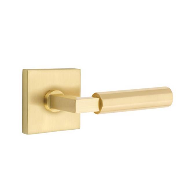 Emtek C5326.LS.FA Concealed Fastener , Privacy , Urban Modern Rosette , L-Square Stem , Faceted Handle - Parent