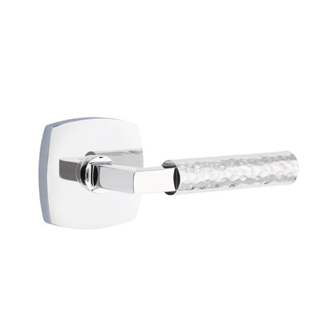 Emtek C5209.LS.HA Concealed Fastener , Privacy , Disc Rosette , L-Square Stem , Hammered Handle - Parent