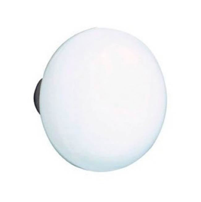 Emtek 8003IW Dummy , Porcelain Rosette , Ice White Knob - Parent
