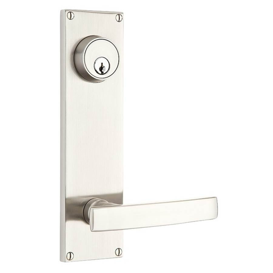 Emtek 8114BL Passage Single Keyed , Sideplate Locksets Modern 5-1/2" Center to Center Keyed , Bristol Knob