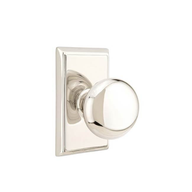 Emtek 8521P Dummy , Rectangular Rosette , Providence Knob